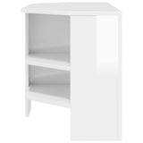 CornerTVCabinet 102 x 40,5 x 45 cm High gloss White - Rear View