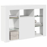 Corner LED TV Cabinet White 100x40x68cm Engineered Wood - Side View