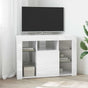 Corner LED TV Cabinet 100x40x68cm High gloss White