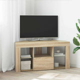 Corner LED TV Cabinet 100 x 40 x 50 cm Sonoma Oak