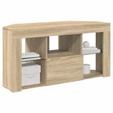 Corner LED TV Cabinet Wall-mounted Sonoma Oak 100 x 40 x 50 cm