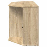 Corner LED TV Cabinet Wall-mounted Sonoma Oak 100 x 40 x 50 cm - Low Angle