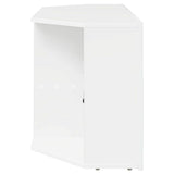 Corner LED TV Cabinet High gloss White 100 x 40 x 50 cm - Extra Image