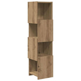 Corner Cabinet Artisan Oak 25,5x25x102cm Engineered Wood - Front View
