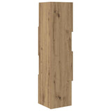 Corner Cabinet Artisan Oak 25,5x25x102cm Engineered Wood - Close-Up Angle
