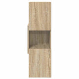 Corner Cabinet Sonoma Oak 25,5x25x80cm Engineered Wood - Side View