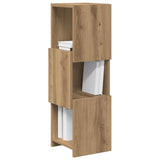 Corner Cabinet Artisan Oak 25,5x25x80cm Engineered Wood - Side View