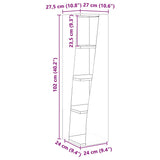 Corner Cabinet 27,5x27x102cm Engineered Wood - Extra Image