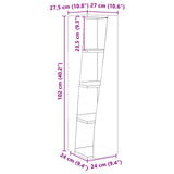Corner Cabinet Sonoma Oak 27,5x27x102cm Engineered Wood