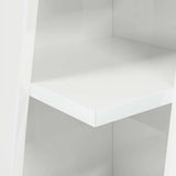 Corner Cabinet High Gloss White 27,5x27x102cm Engineered Wood - Low Angle