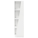 Corner Cabinet High Gloss White 27,5x27x102cm Engineered Wood - 45-Degree Angle