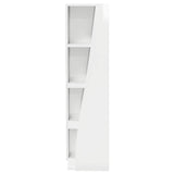 Corner Cabinet High Gloss White 27,5x27x102cm Engineered Wood