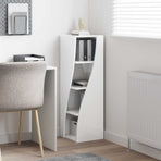 Corner Cabinet 32x32x102cm Engineered Wood High Gloss White