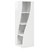Corner Cabinet High Gloss White 32x32x102cm Engineered Wood