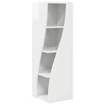 Corner Cabinet 32x32x102cm Engineered Wood High Gloss White