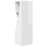 Corner Cabinet High Gloss White 32x32x102cm Engineered Wood - Close-Up Angle