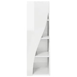 Corner Cabinet High Gloss White 32x32x102cm Engineered Wood - 45-Degree Angle