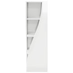 Corner Cabinet 32x32x102cm Engineered Wood High Gloss White