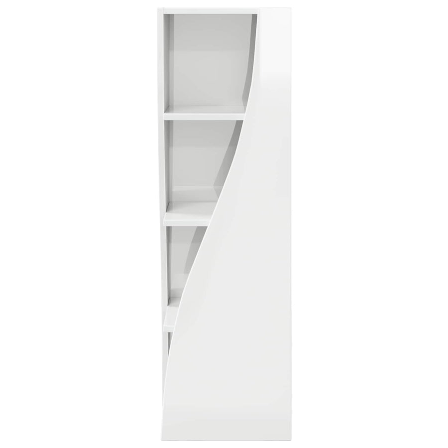 Corner Cabinet 32x32x102cm Engineered Wood High Gloss White