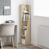 Corner Cabinet Sonoma Oak 27,5x27x140cm Engineered Wood - Top-Down View