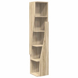 Corner Cabinet Sonoma Oak 27,5x27x140cm Engineered Wood - Front View