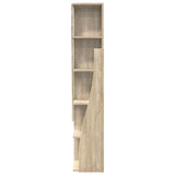 Corner Cabinet Sonoma Oak 27,5x27x140cm Engineered Wood - Rear View