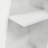 Corner Cabinet High Gloss White 27,5x27x140cm Engineered Wood