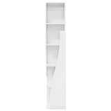 Corner Cabinet High Gloss White 27,5x27x140cm Engineered Wood - Rear View