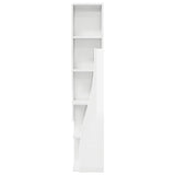 Corner Cabinet High Gloss White 27,5x27x140cm Engineered Wood