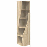 Corner Cabinet Sonoma Oak 32x32x140cm Engineered Wood - Front View