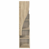 Corner Cabinet Sonoma Oak 32x32x140cm Engineered Wood - Rear View