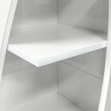 Corner Cabinet High Gloss White 32x32x140cm Engineered Wood - Low Angle