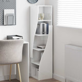 Corner Cabinet High Gloss White 32x32x140cm Engineered Wood