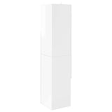 Corner Cabinet High Gloss White 32x32x140cm Engineered Wood