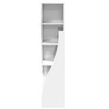 Corner Cabinet High Gloss White 32x32x140cm Engineered Wood - 45-Degree Angle