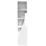 Corner Cabinet High Gloss White 32x32x140cm Engineered Wood - 45-Degree Angle