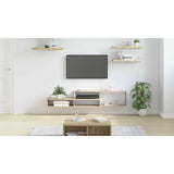 WallTVStand 150x25x28,5cm Engineered Wood - Close-Up Angle