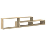 WallTVStand 150x25x28,5cm Engineered Wood - Close-Up Angle