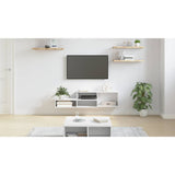 WallTVStand 120x25x28,5cm Engineered Wood - Close-Up Angle