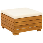 5 pcs Outdoor Sofa Set Solid Acacia Wood Brown