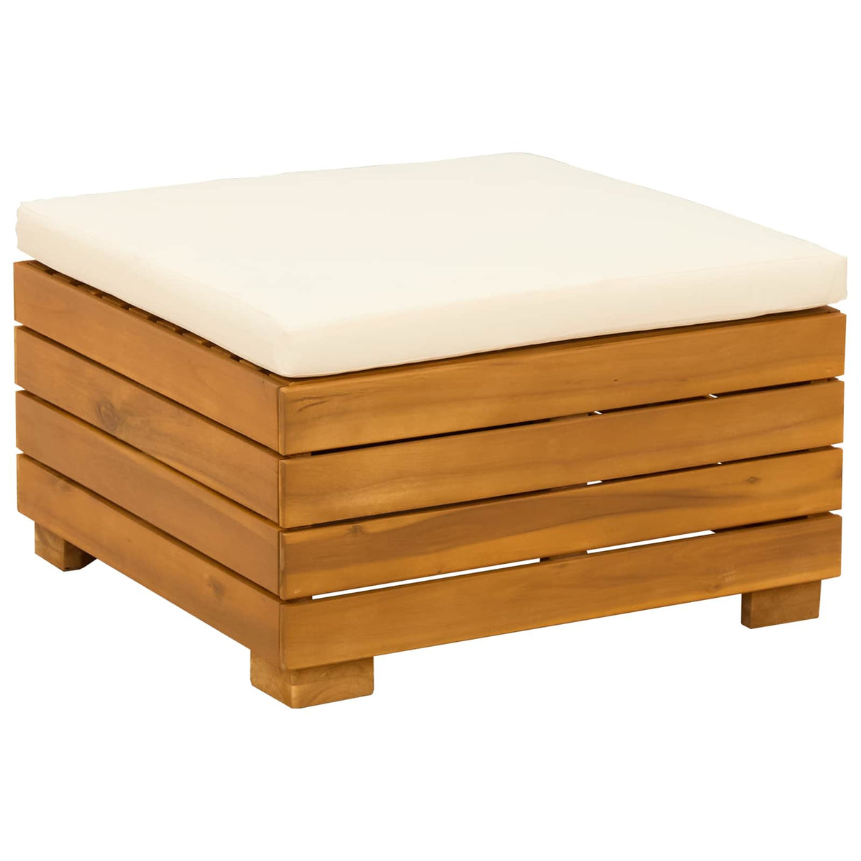 Outdoor Sofa Set with Cushion 9 Piece Brown Solid Acacia Wood