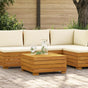 Garden Side Table Solid Acacia Wood Brown 60 x 60 x 30 cm