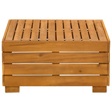 Garden Side Table Solid Acacia Wood Brown 60 x 60 x 30 cm