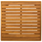 Garden Side Table Solid Acacia Wood Brown 60 x 60 x 30 cm