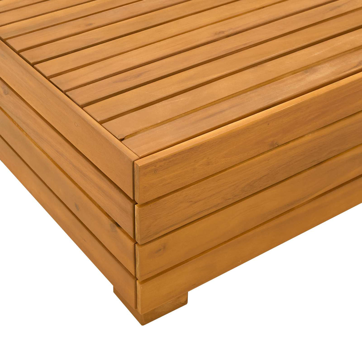 2 Piece Garden Lounge Set Solid Acacia Wood Brown