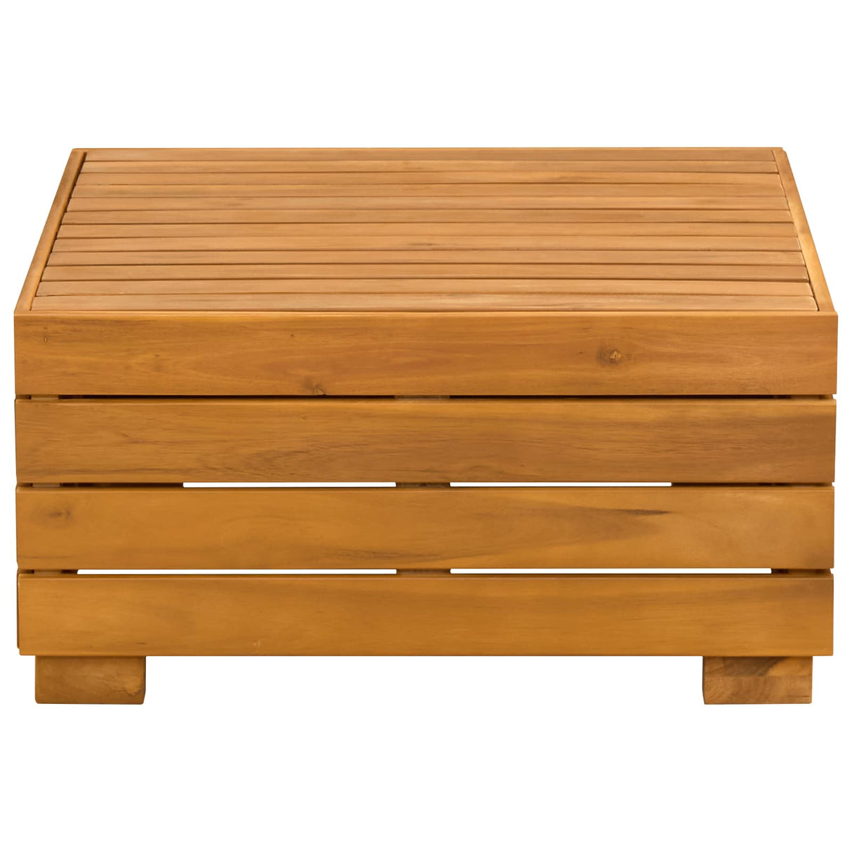 2 Piece Garden Lounge Set Solid Acacia Wood Brown