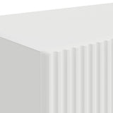 TV Wall Cabinet 2 pcs White Engineered Wood