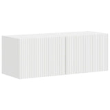 TV Wall Cabinet 2 pcs White 60 x 31 x 29.5 cm Engineered Wood - Front View