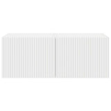 TV Wall Cabinet 2 pcs White 60 x 31 x 29.5 cm Engineered Wood - Close-Up Angle