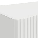 TV Wall Cabinet 2 pcs White Engineered Wood